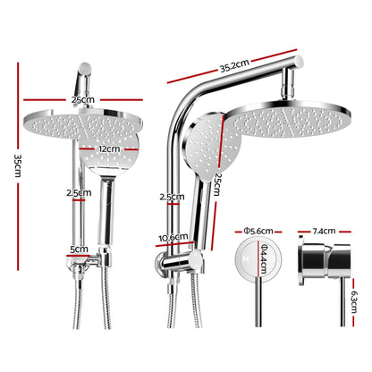 9 Inch Rain Shower Head Set Handheld Chrome | Home & Living