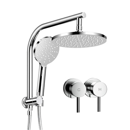 9-Inch Rain Shower Head Set Handheld Chrome | Home & Living