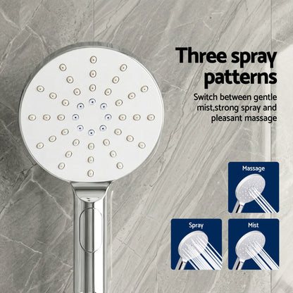9-Inch Rain Shower Head Set Handheld Chrome | Home & Living