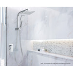 Shower Mixer Tap Wall Bath Taps Brass Hot Cold Basin Bathroom Chrome