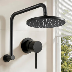 9 Inch Rain Shower Head Wall Mixer Combo | Home & Living