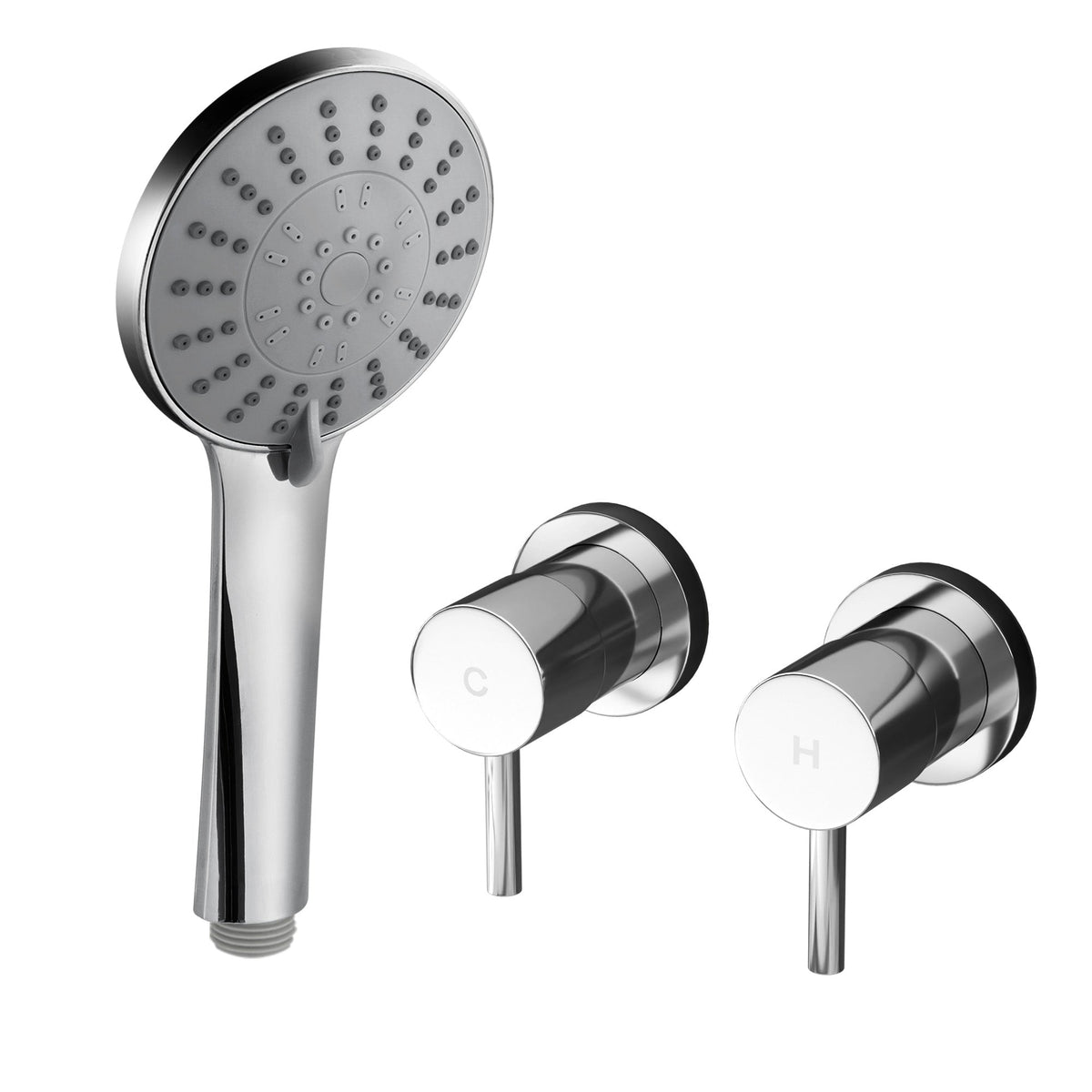 Handheld Shower Head 4.5" 5 Spray Modes Chrome | Home & Living - 3