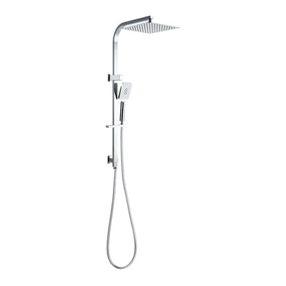 10'' Rain Shower Head Set Handheld Square High Pressure Chrome