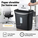 12L Cross-Cut Shredder 8-Sheet Paper Home Office Credit Card