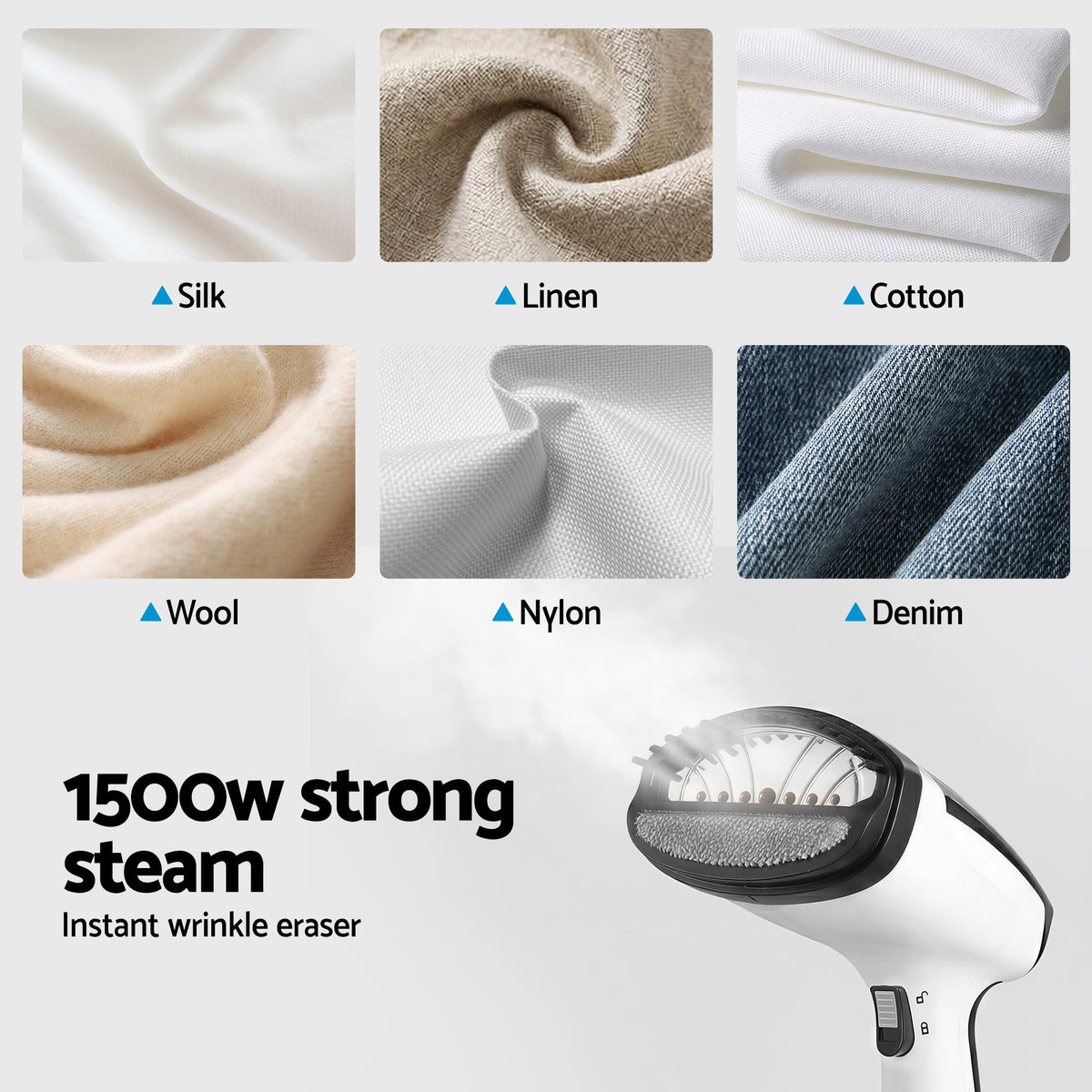 Handheld Clothes Steamer 1500W 30s Heat-Up | HomeAndLiving