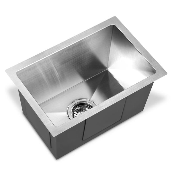  Cefito 30cm x 45cm Stainless Steel Kitchen Sink Under/Top/Flush Mount Silver