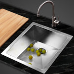 Kitchen Sink 45X39Cm Stainless Steel Basin Single Bowl Laundry Silver