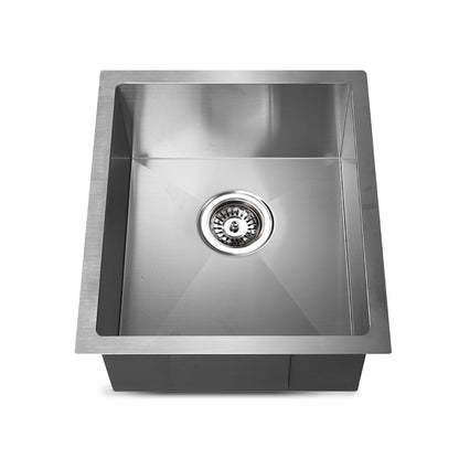 Kitchen Sink 45X39Cm Stainless Steel Basin Single Bowl Laundry Silver