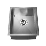 Kitchen Sink 45X39Cm Stainless Steel Basin Single Bowl Laundry Silver