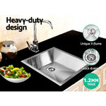 Kitchen Sink 45X39Cm Stainless Steel Basin Single Bowl Laundry Silver