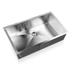 Kitchen Sink 70X45Cm Stainless Steel Basin Single Bowl Laundry Silver