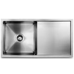Kitchen Sink 87X45Cm Stainless Steel Basin Single Bowl Laundry Silver