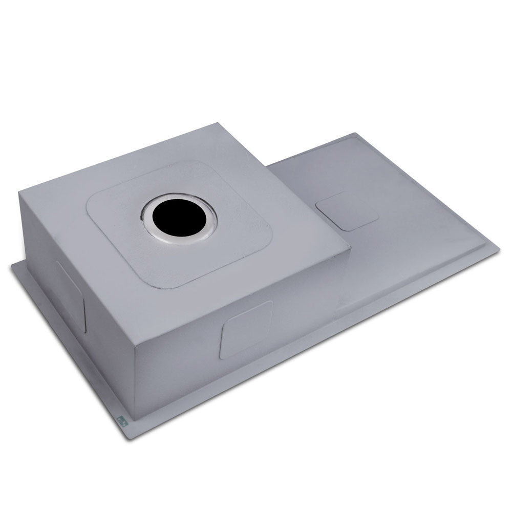 Kitchen Sink 87X45Cm Stainless Steel Basin Single Bowl Laundry Silver