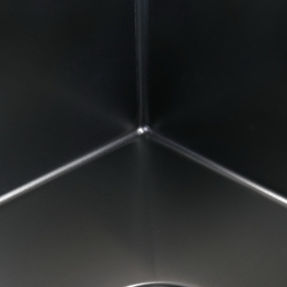 Kitchen Sink 100X45Cm Stainless Steel Basin Double Bowl Laundry Black