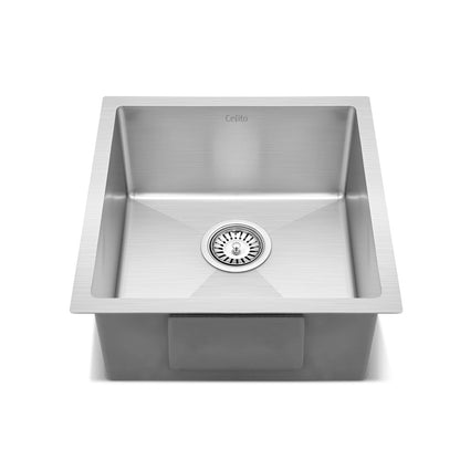 Handmade Kitchen Sink Stainless Steel Sink 44Cm X 45Cm
