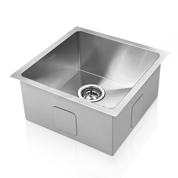  Kitchen Sink 36X36Cm Stainless Steel Nano Basin Single Bowl Silver