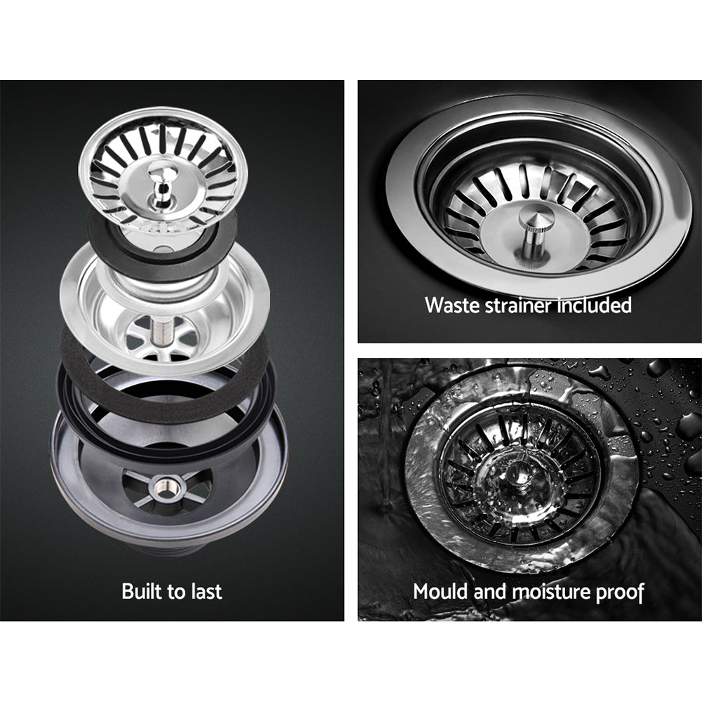 Kitchen Sink 80X48Cm Granite Stone Kitchen Sinks In Black