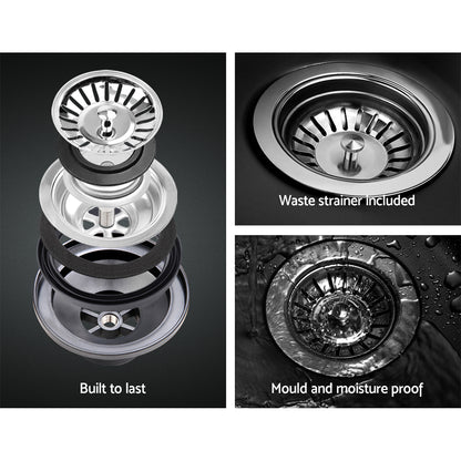 Kitchen Sink 80X48Cm Granite Stone Kitchen Sinks In Black