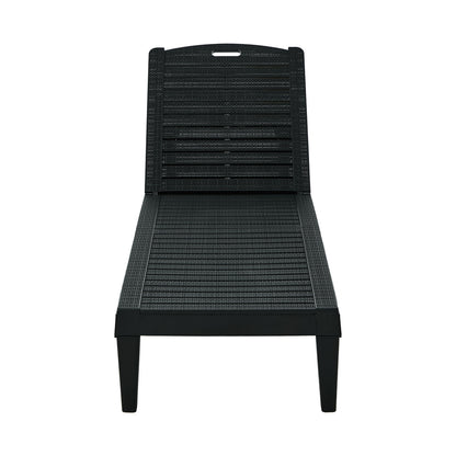 Sun Lounge Adjustable Patio Recliner Black | HomeAndLiving