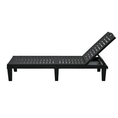 Sun Lounge Adjustable Patio Recliner Black | HomeAndLiving