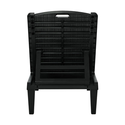Sun Lounge Adjustable Patio Recliner Black | HomeAndLiving