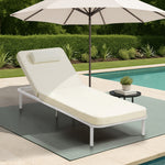 Sun Lounge Outdoor Patio Furniture Setting Beige&Grey