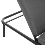 3PCS Sun Lounge Outdoor Lounger Set Table Chairs Beige & Grey