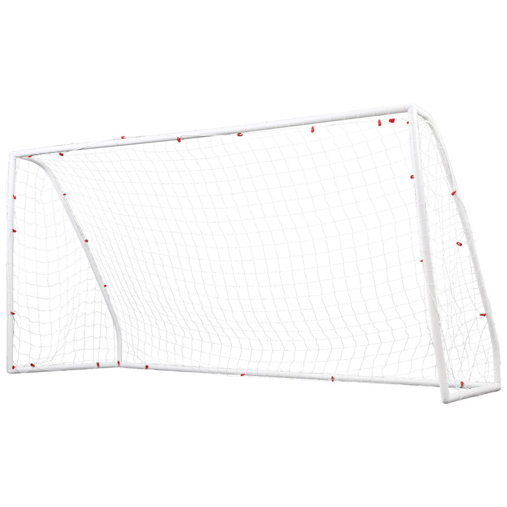 12FT Soccer Goal Net Portable UPVC Frame PE Mesh for Backyard Training