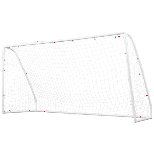 12FT Soccer Goal Net Portable UPVC Frame PE Mesh for Backyard Training