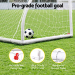 12FT Soccer Goal Net Portable UPVC Frame PE Mesh for Backyard Training