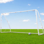 12FT Soccer Goal Net Portable UPVC Frame PE Mesh for Backyard Training