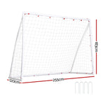 8FT Soccer Goal Net Portable UPVC Frame PE Mesh for Backyard Training