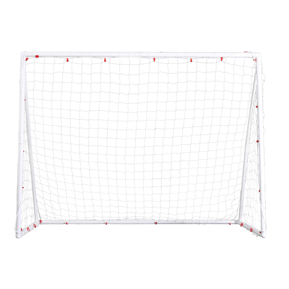 8FT Soccer Goal Net Portable UPVC Frame PE Mesh for Backyard Training
