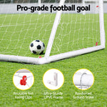 8FT Soccer Goal Net Portable UPVC Frame PE Mesh for Backyard Training