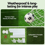 8FT Soccer Goal Net Portable UPVC Frame PE Mesh for Backyard Training