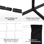 3.6M Badminton Tennis Net Portable Volleyball Kit Adjustable Height
