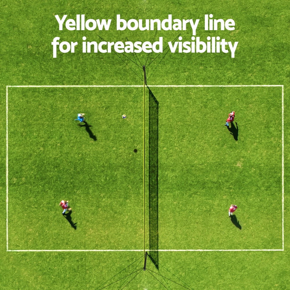 9M Portable Volleyball Net Set with Ball Boundary Lines Badminton Tennis