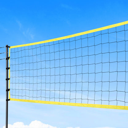 9M Portable Volleyball Net Set with Ball Boundary Lines Badminton Tennis