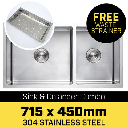 Stainless Steel Kitchen Sink Single Bowl 715x450cm