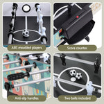 4-in-1 Soccer Table Foldable Game Foosball Table Tennis Pool Hockey