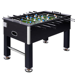 5Ft Black Soccer Table Foosball Football Game