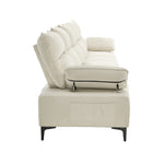 5 Seater Sofa Couch Chenille Adjustable Armrest Chair Beige