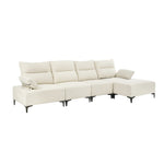 5 Seater Modular Sofa Chenille Couch Armrest Ottoman Set