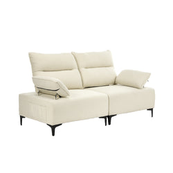 2 Seater Love Seat Couch Sofa Lounge Side Pocket Armrest