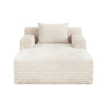 Chaise Chair Corduroy Single Sofa Couch