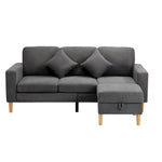 3 Seater Sofa Velvet Grey