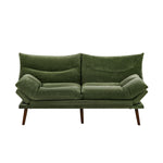 3 Seater Sofa Bed Recliner Convertible Chenille Couch Green