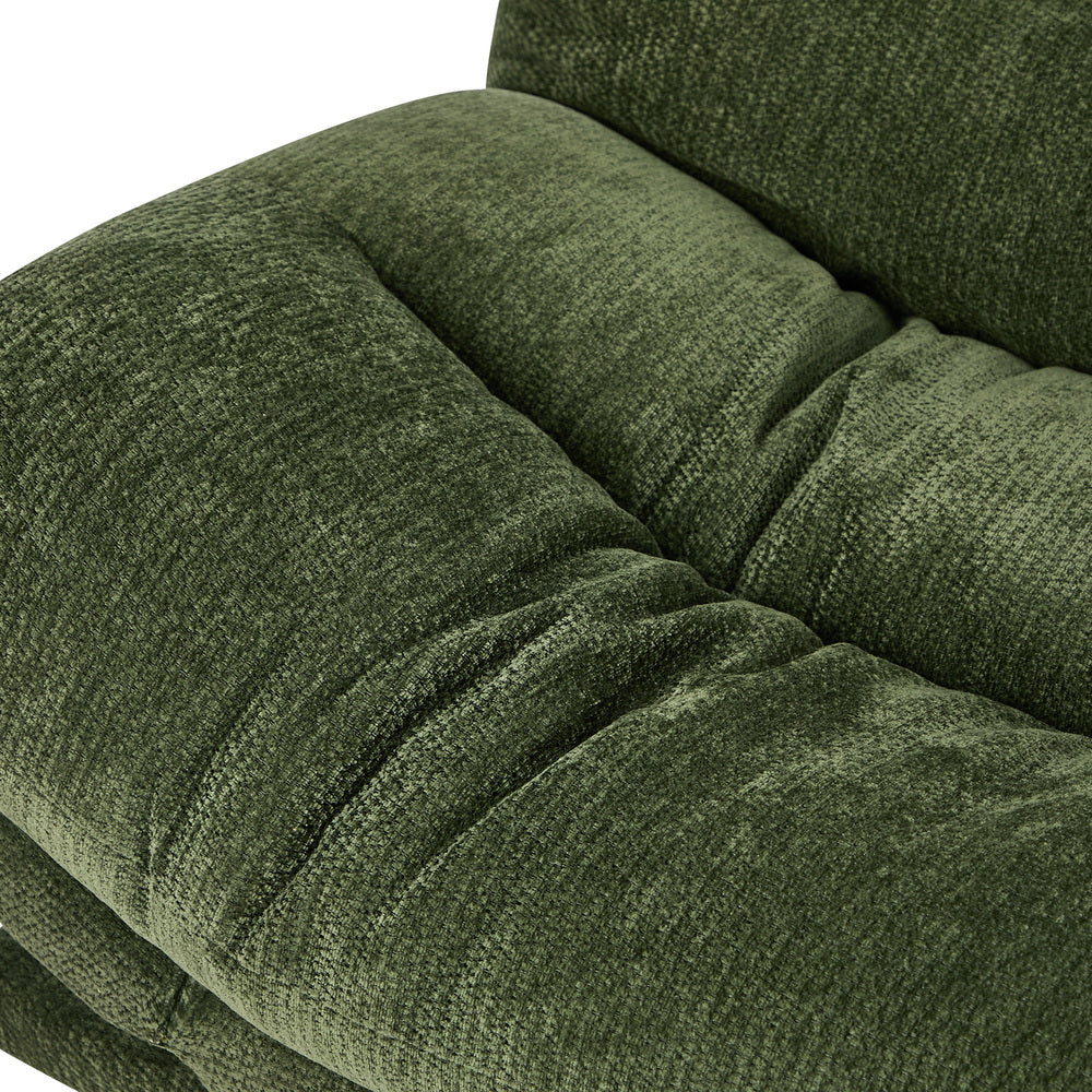 3 Seater Sofa Bed Recliner Convertible Chenille Couch Green