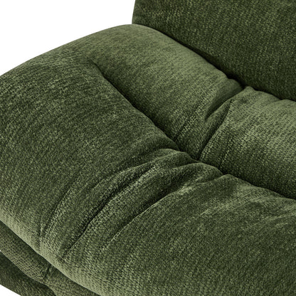 3 Seater Sofa Bed Recliner Convertible Chenille Couch Green