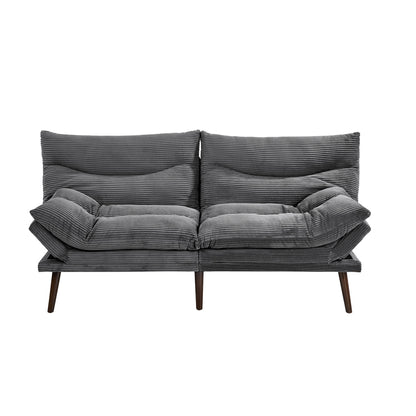 Grey Sofa Bed Recliner 172x82x82cm